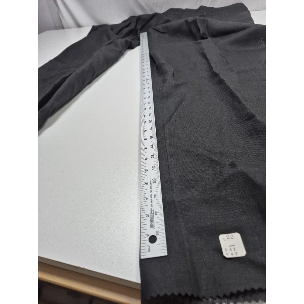 VTG Millenia Suit Men's 3XL Big Tall Black 100% Linen 48x36 USA Relaxed Fit